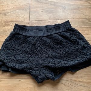 Black bootie shorts